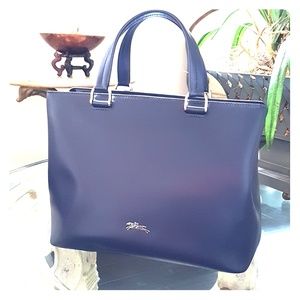 Longchamp leather tote bag